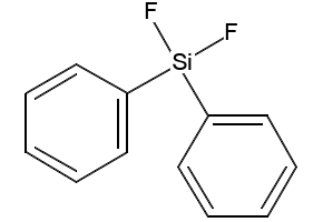 DIPHENYLDIFLUOROSILANE structure, CAS 312-40-3