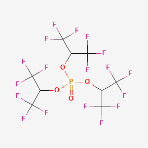 Tris(1,1,1,3,3,3-hexafluoroisopropyl) phosphate structure, CAS 66489-68-7