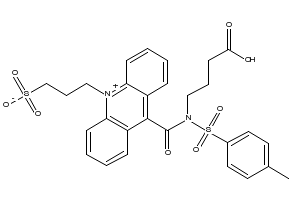 3-[9-(((3-(carboxypropyl)[4-Methxylphenyl]sulfonyl)aMine)carboxyl]-10-acridiniuMyl)-1-propanesulfonate inner salt structure, CAS 211106-69-3