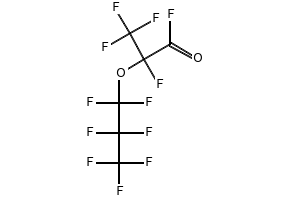 2-(HEPTAFLUOROPROPOXY)TETRAFLUOROPROPIONYL FLUORIDE structure, CAS 2062-98-8