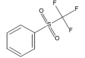 Phenyl (trifluoromethyl) sulfone structure, CAS 426-58-4