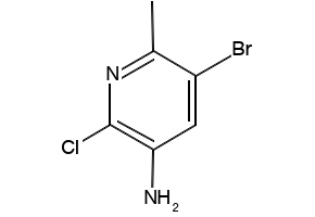 5-Bromo-2-chloro-6-methylpyridin-3-amine structure, CAS 1198319-36-6