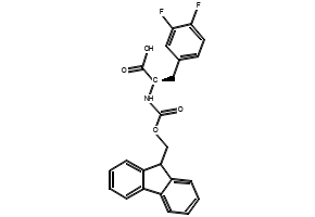 FMOC-D-3,4-Difluorophe structure, CAS 198545-59-4