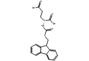 N-[(9H-FLUOREN-9-YLMETHOXY)CARBONYL]-D-GLUTAMIC ACID structure, CAS 104091-09-0