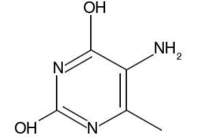 5-AMINO-2,4-DIHYDROXY-6-METHYLPYRIMIDINE structure, CAS 6270-46-8