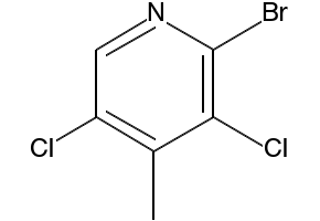 2-BroMo-3,5-dichloro-4-Methylpyridine structure, CAS 344324-94-3
