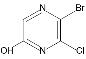 5-Bromo-6-chloro-2(1H)-pyrazinone structure, CAS 913282-74-3