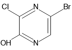 5-bromo-3-chloropyrazin-2-ol structure, CAS 21943-17-9