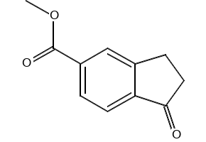 Methyl 1-oxo-2,3-dihydro-1H-indene-5-carboxylate structure, CAS 68634-02-6