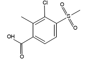 3-((2-Chloro-4-nitrophenoxy)methyl)benzoic acid structure, CAS 30880-72-9