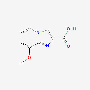 8-methoxyimidazo[1,2-a]pyridine-2-carboxylic acid structure, CAS 910122-85-9