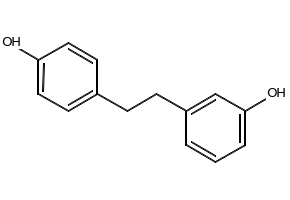 3-[2-(4-hydroxyphenyl)ethyl]phenol structure, CAS 37116-80-6