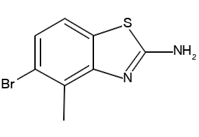 5-bromo-4-methylbenzo[d]thiazol-2-amine structure, CAS 103873-80-9