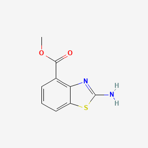 methyl 2-aminobenzo[d]thiazole-4-carboxylate structure, CAS 1024054-68-9