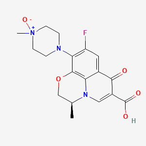 Levofloxacin N-oxide structure, CAS 117678-38-3