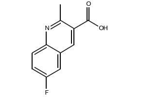 6-FLUORO-2-METHYLQUINOLINE-3-CARBOXYLIC ACID structure, CAS 461026-47-1