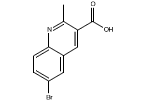 6-Bromo-2-methylquinoline-3-carboxylic acid structure, CAS 92513-39-8