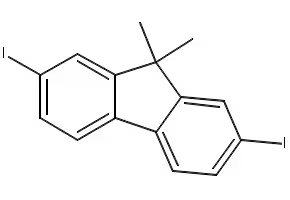 2,7-diiodo-9,9-dimethylfluorene structure, CAS 144981-86-2