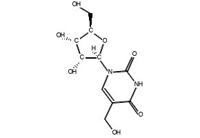 5-(Hydroxymethyl)uridine structure, CAS 30414-00-7