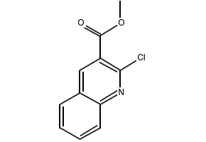 Methyl 2-chloro-3-quinolinecarboxylate structure, CAS 16498-85-4