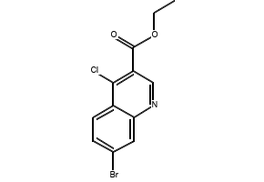 7-BROMO-4-CHLORO-QUINOLINE-3-CARBOXYLIC ACID ETHYL ESTER structure, CAS 206257-41-2