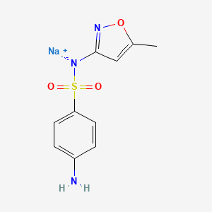 sodium N-(5-methylisoxazol-3-yl)sulphanilamidate structure, CAS 4563-84-2