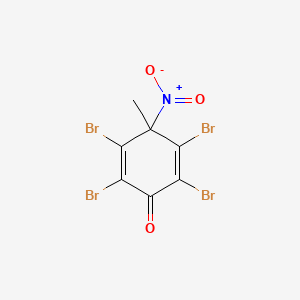 2,3,5,6-tetrabromo-4-methyl-4-nitrocyclohexa-2,5-dien-1-one structure, CAS 95111-49-2