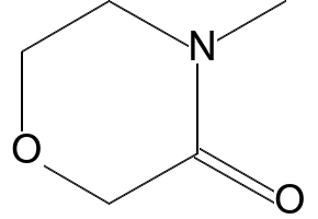 4-methyltetrahydro-1,4-oxazin-3-one structure, CAS 20721-78-2