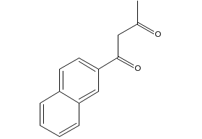 1-naphthalen-2-ylbutane-1,3-dione structure, CAS 13298-50-5