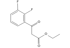 ethyl 3-(2,3-difluorophenyl)-3-oxopropanoate structure, CAS 868611-68-1