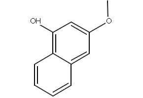 1-Hydroxy-3-methoxynaphthalene structure, CAS 57404-85-0