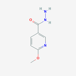 6-methoxynicotinohydrazide structure, CAS 89853-74-7