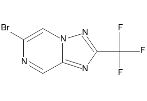 6-bromo-2-(trifluoromethyl)-[1,2,4]triazolo[1,5-a]pyrazine structure, CAS 1824284-78-7