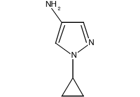 1-cyclopropyl-1H-pyrazol-4-amine structure, CAS 1240567-18-3