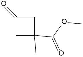 Methyl 3-oxo-1-Methyl-cyclobutanecarboxylate structure, CAS 1408075-88-6