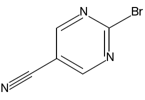 2-Bromopyrimidine-5-carbonitrile structure, CAS 1209458-08-1