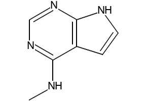 N-Methyl-7H-pyrrolo[2,3-d]pyrimidin-4-amine structure, CAS 78727-16-9