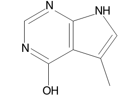 4H-Pyrrolo[2,3-d]pyrimidin-4-one, 3,7-dihydro-5-methyl- structure, CAS 1618-37-7