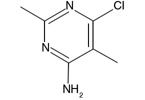 6-Chloro-2,5-dimethyl-4-pyrimidinamine structure, CAS 18260-92-9