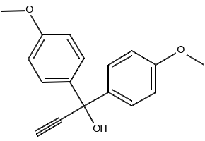 1,1-bis(4-METHOXYPHENYL)-2-PROPYN-1-OL structure, CAS 101597-25-5