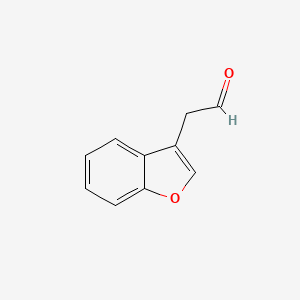 1-BENZOFURAN-3-YLACETALDEHYDE 97 structure, CAS 352434-24-3