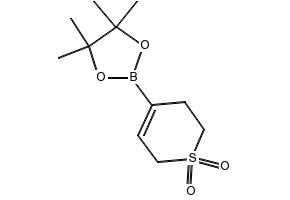 4-(4,4,5,5-tetramethyl-1,3,2-dioxaborolan-2-yl)-3,6-dihydro-2H-thiopyran 1,1-dioxide structure, CAS 1370535-33-3
