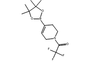 2,2,2-trifluoro-1-(4-(4,4,5,5-tetramethyl-1,3,2-dioxaborolan-2-yl)-5,6-dihydropyridin-1(2H)-yl) ethanone structure, CAS 878805-74-4