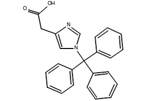 2-(1-tritylimidazol-4-yl)acetic acid structure, CAS 168632-03-9