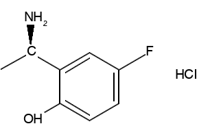 (R)-2-(1-aminoethyl)-4-fluorophenol hydrochloride structure, CAS 1802222-53-2