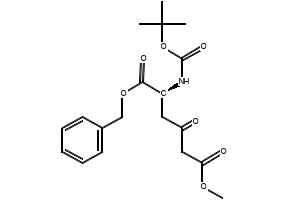 Benzyl-2-N-BOC-5-carbomethoxy-4-oxo-pentanate structure, CAS 630128-01-7