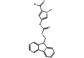 4-(9H-FLUOREN-9-YLMETHOXYCARBONYLAMINO)-1-METHYL-1H-PYRROLE-2-CARBOXYLIC ACID structure, CAS 195387-29-2