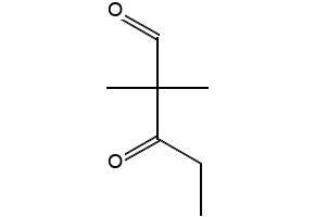 2,2-dimethyl-3-oxopentanal structure, CAS 106921-60-2