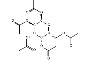 1,2,3,4,6-PENTA-O-ACETYL-ALPHA-D-GALACTOPYRANOSE structure, CAS 4163-59-1