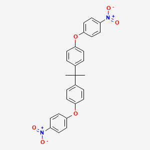 1,1'-Isopropylidenebis(p-phenyleneoxy)bis(4-nitrobenzene) structure, CAS 20653-11-6